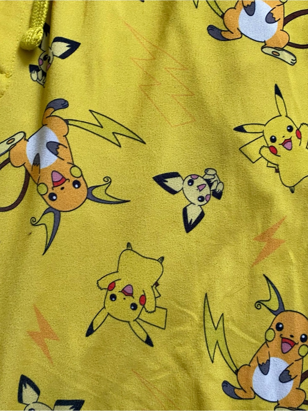 Pokémon Pikachu Pajama Lounge Bottoms Women’s XL Yellow - Picture 2 of 5